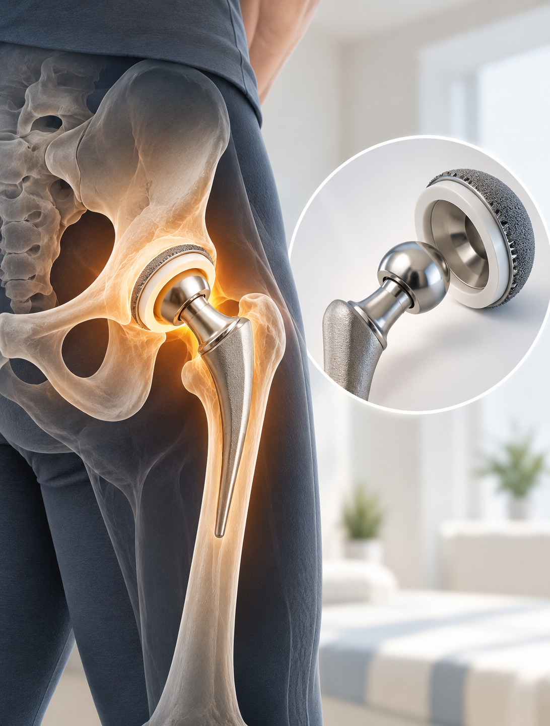 Hip replacement surgery procedure