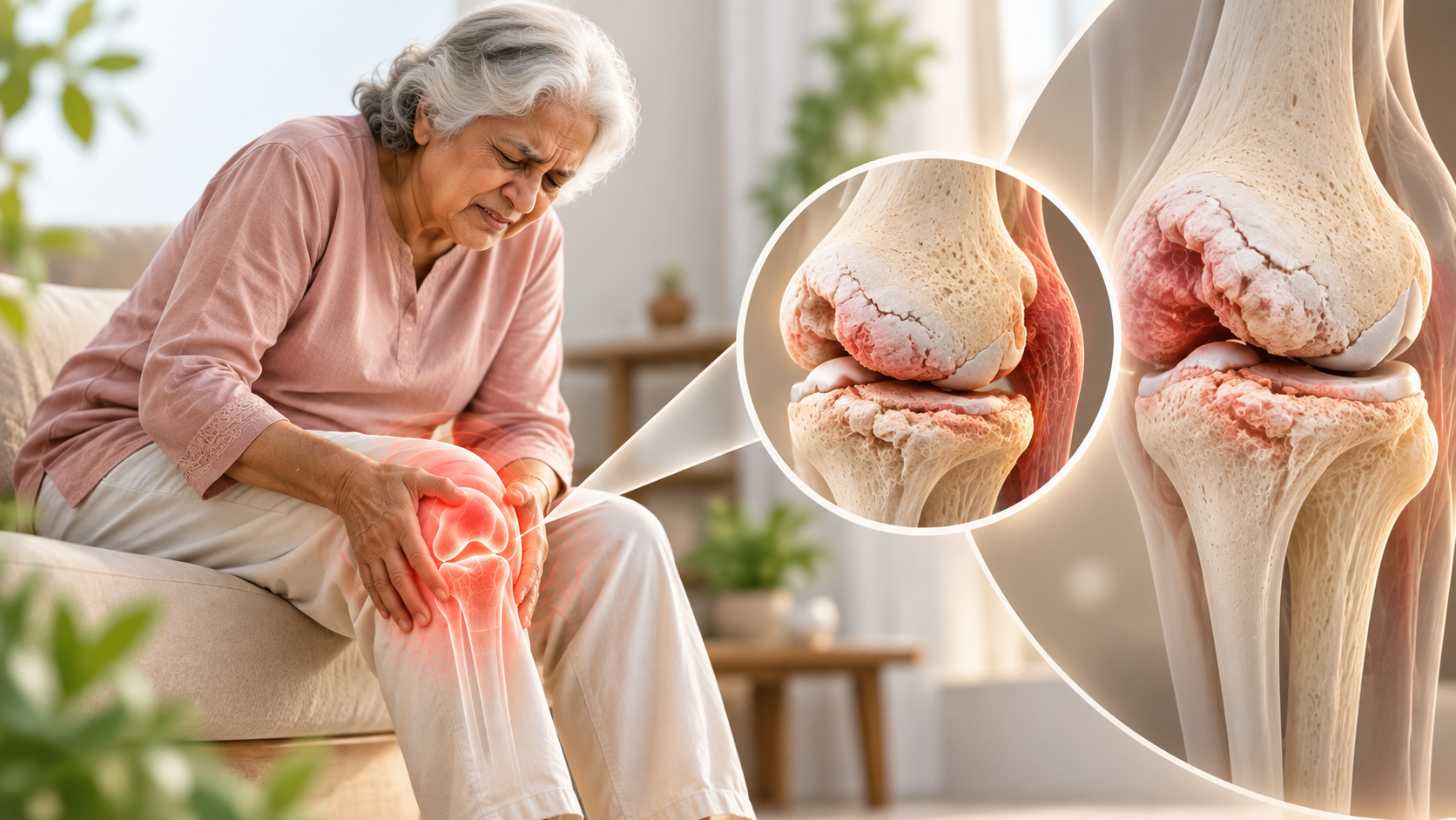 Severe knee pain and arthritis in older adults